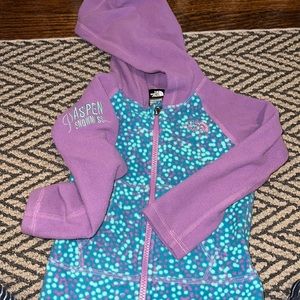 The north face Aspen/Snowmass branded purple fleece